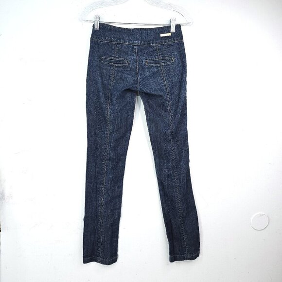 Vintage Y2K Zanadi Dark Wash Super Low Waist Skinny Denim Jeans 26x31 - Picture 5 of 8